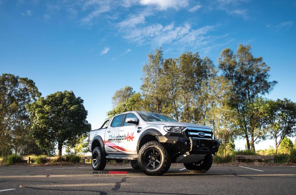 FORD RANGER AVALANCHE MATTE BLACK FRONT MILLED